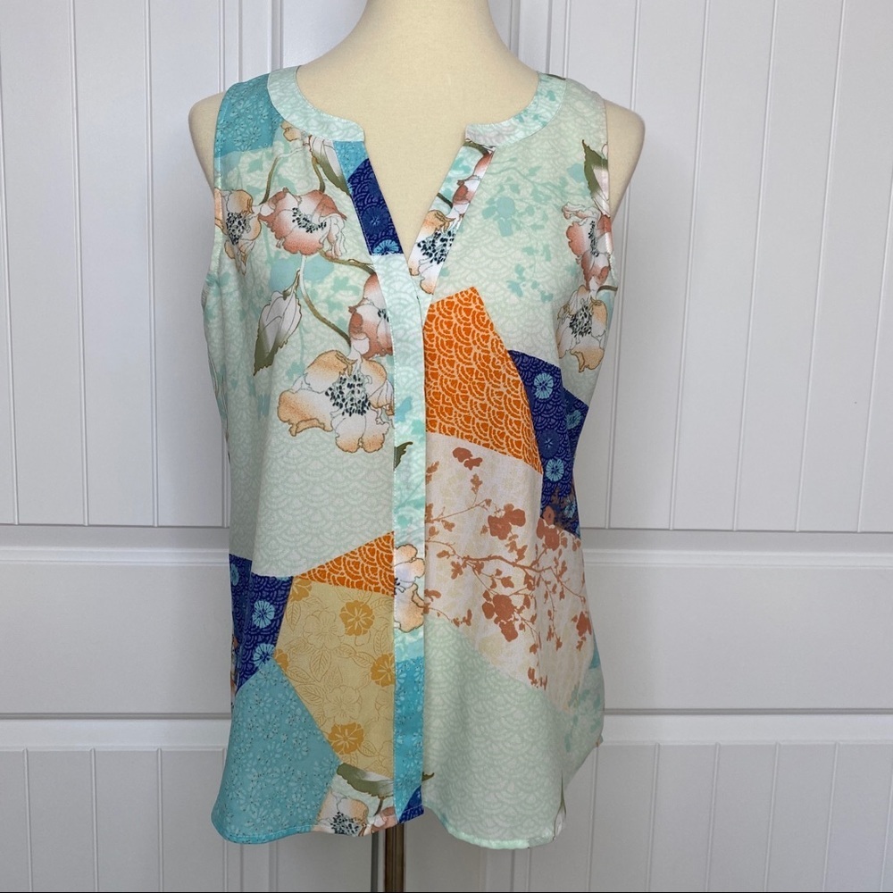 Sanctuary button down high low blouse size large